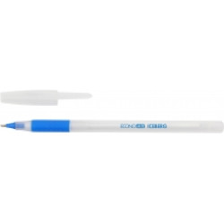 Ручка кулькова, масляна, 07мм. ECONOMIX ICEBERG 10197-02 , корпус пластиковий, з гумовим грипом, чорнила син