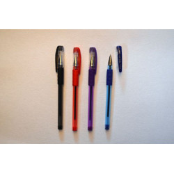 Ручка кулькова, масляна, 1,0мм., Ball Point Pen 501p,,  SG-200 проз корп. гумовий грип, чорнила сині