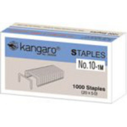 Скоби канцелярські №10 Kangaro в картонній упаковці 1000шт