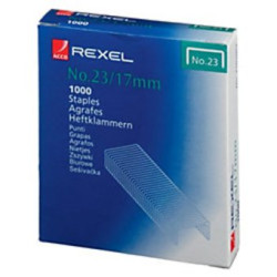Скоби канцелярські №23/17 Rexel2101052 в картонній упаковці 1000шт