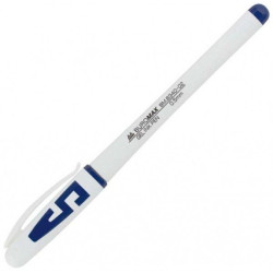 Ручка гелева, 0,5мм., BM8340-02,SYMPHONY  корпус білий, з гум.грипом, чорнила сині