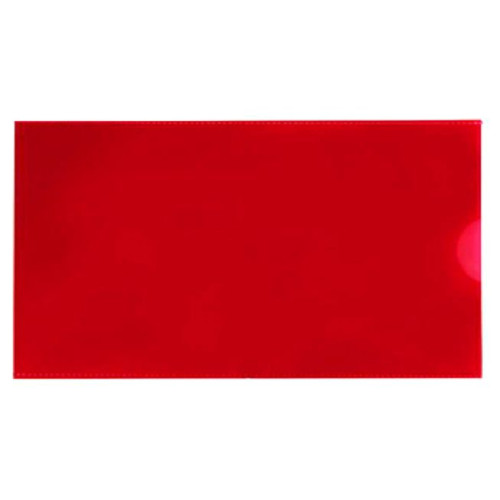 Конверт-папка E65 колір червоний прозорий
