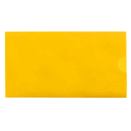 Конверт-папка E65 колір жовтий прозорий