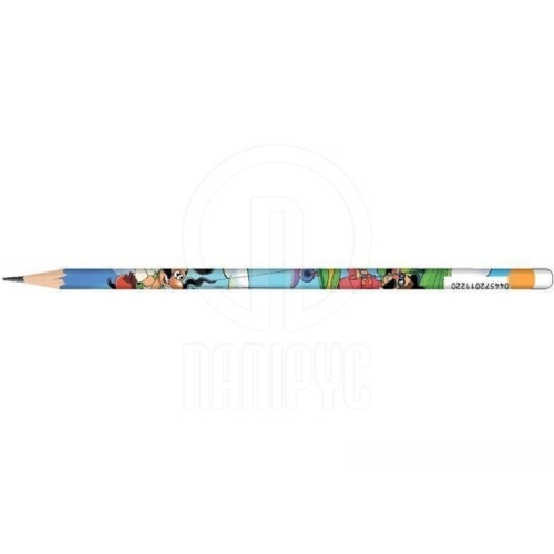 Олівець графітний з гумкою козаки
