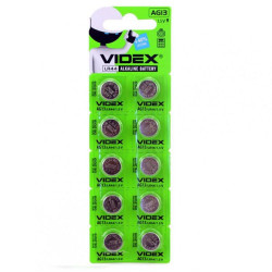 Батарейка Videx AG13 (LR44) (для годинників,калькуляторів)
