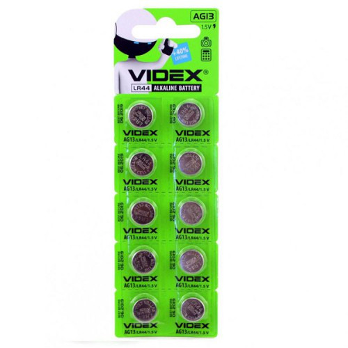 Батарейка Videx AG13 (LR44) (для годинників,калькуляторів)