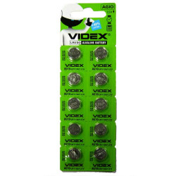 Батарейка Videx AG10 (LR1130 (для годинників,калькуляторів)