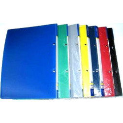 Папка пластикова з швидкозшивачем А4 з пружинним механизмом Clip-A колір асорті E31201-99