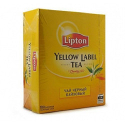 Чай чорний 100 пакетів Lipton