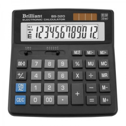 Калькулятор BRILLIANT 12р 155*155*15ММ BS-320