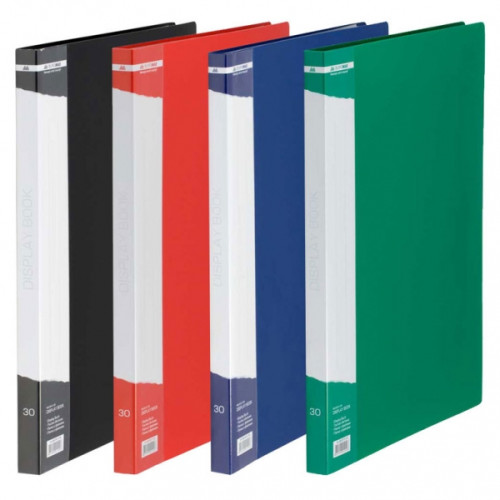 Дисплей-книга А4 пластикова на 30 файлів колір асорті ВМ3611